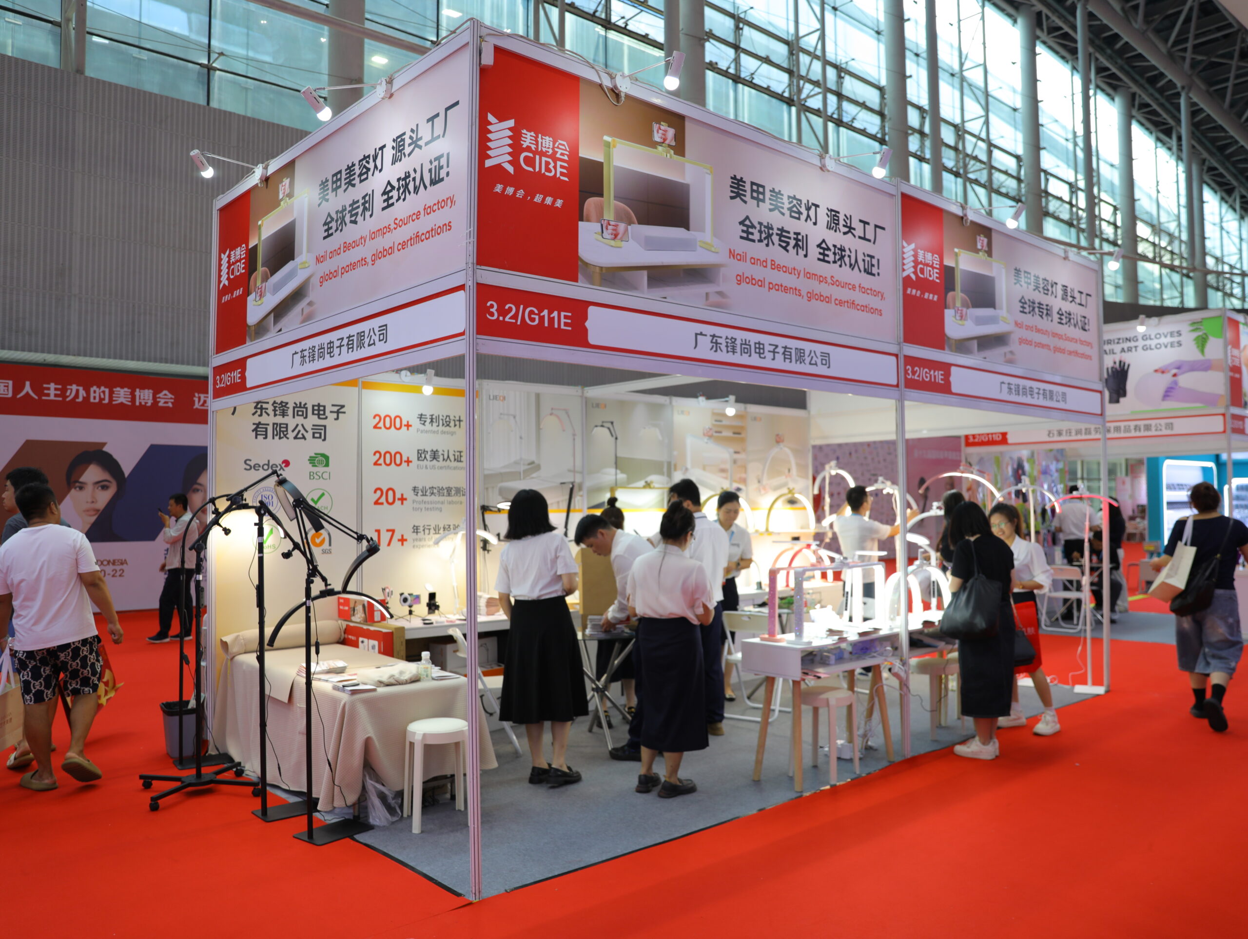 Visitors at our booth