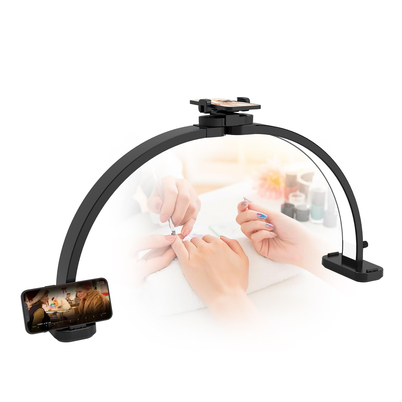 Wide lighting coverage from a professional manicure table lamp